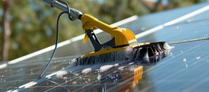 Solar Panel Cleaning Services in Hertfordshire - Solar panels being Cleaning